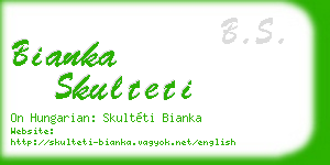 bianka skulteti business card